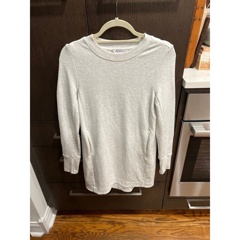 Athleta Coastal Luxe Sweatshirt Dress -‎ XS nwot